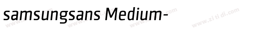 samsungsans Medium字体转换